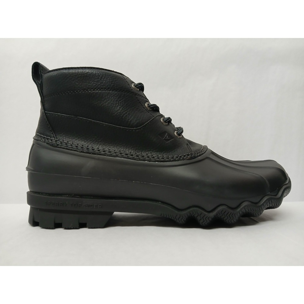 Sperry Men's Brewster Low Waterproof Duck Boot STS22945 Black Sz 9.5 - Picture 3 of 10